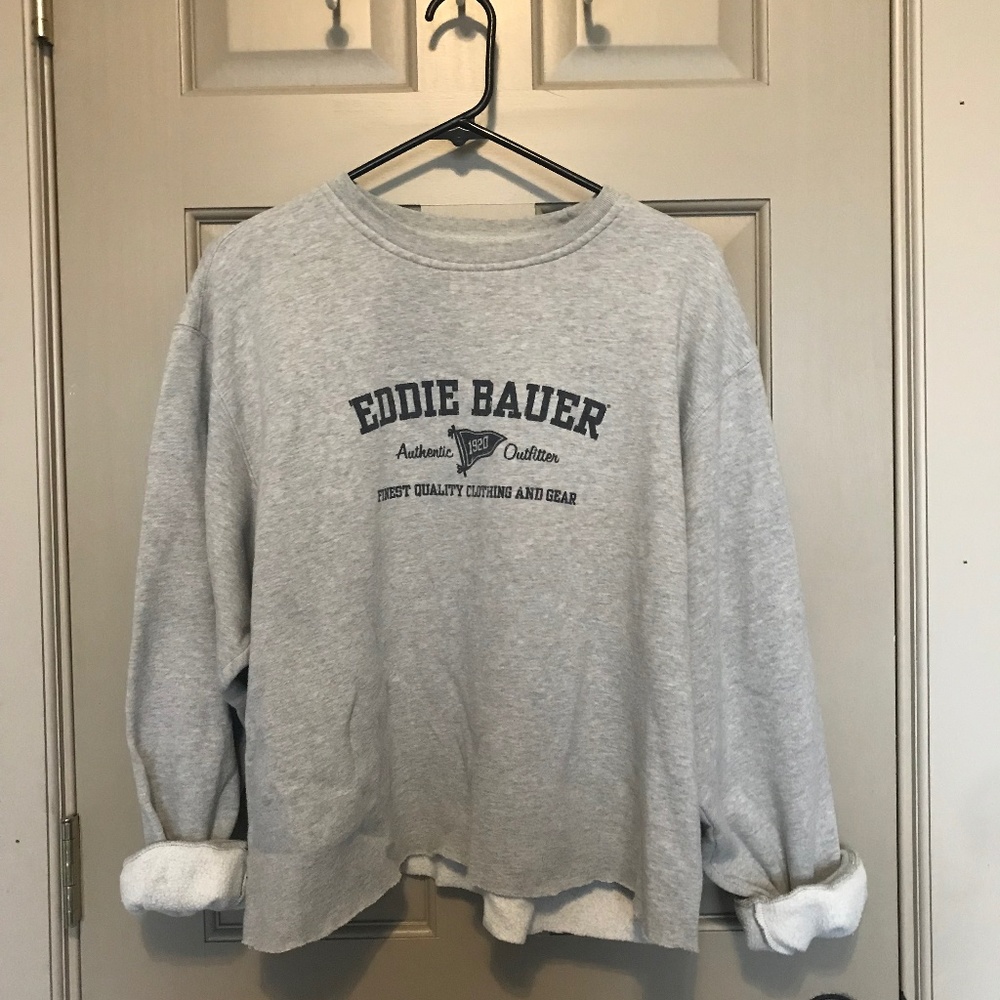 Cutoff Eddie Bauer sweatshirt, Barely worn!